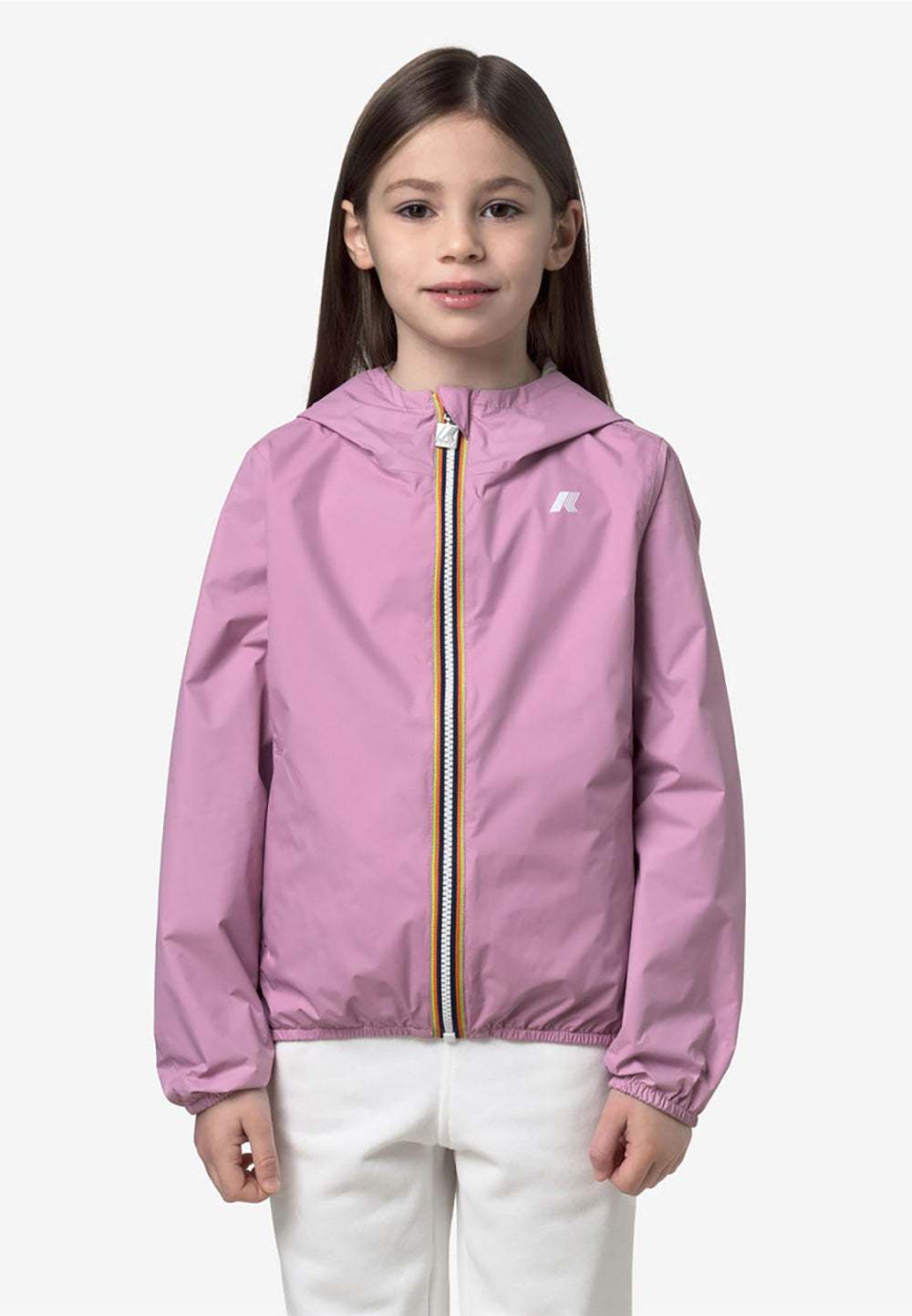 K-WAY Giubbotto K-WAY da BAMBINA - VIOLET GLICINE - BEIGE LT