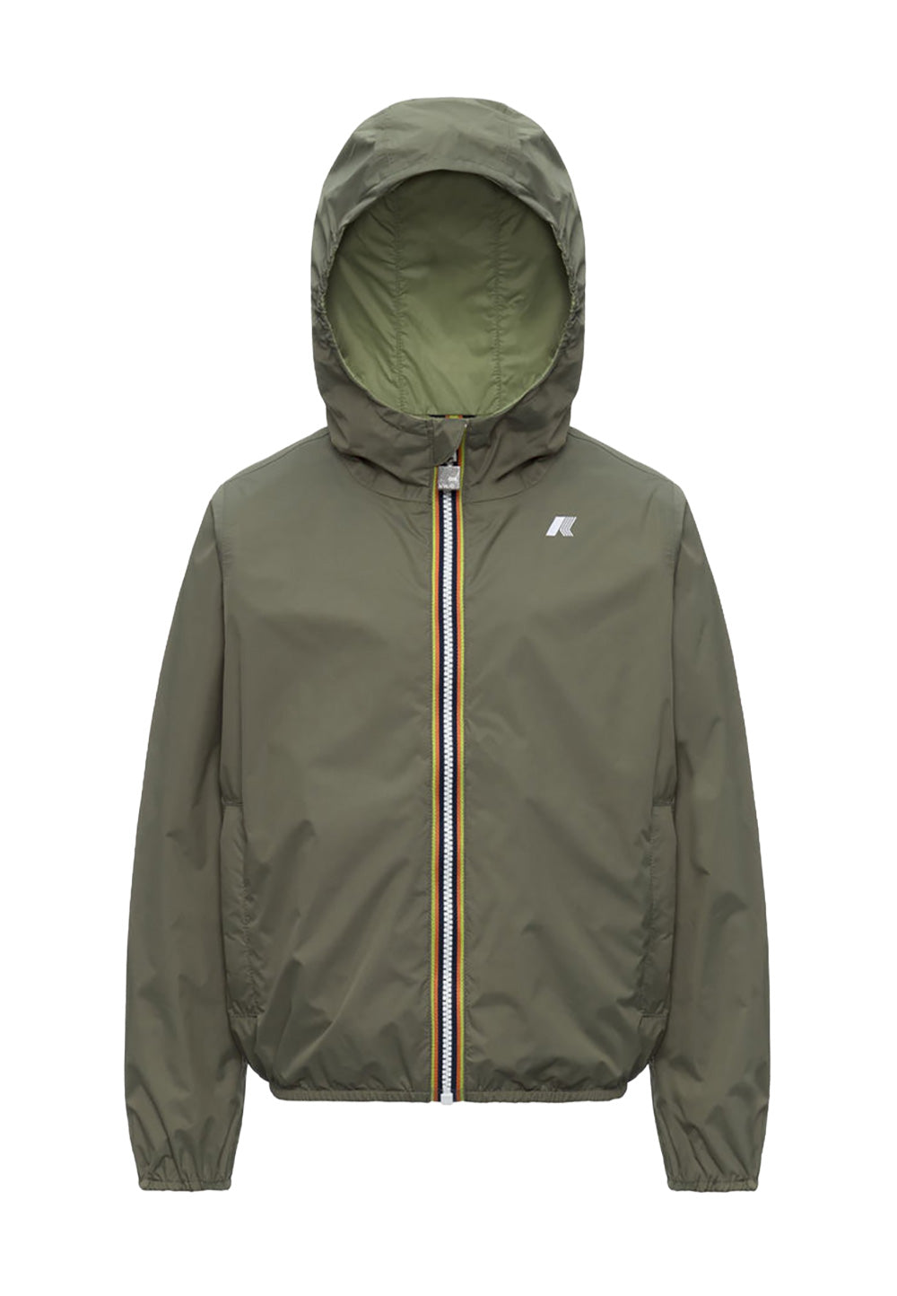 K-WAY Giubbotto K-WAY da BAMBINO - GREEN - LIME JACQUARD