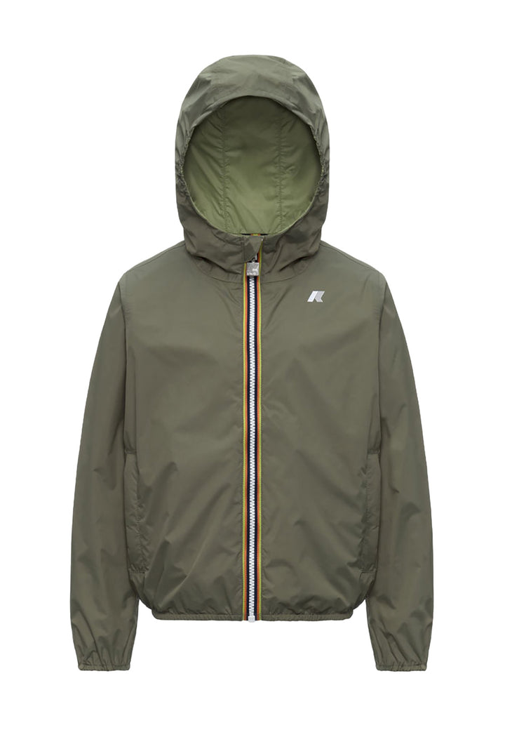 K-WAY Giubbotto K-WAY da BAMBINO - GREEN - LIME JACQUARD