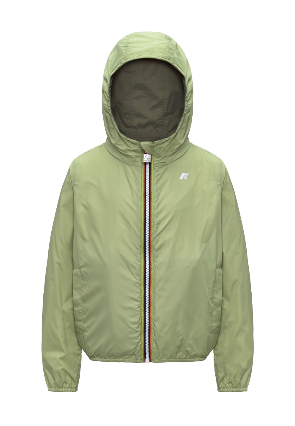 K-WAY Giubbotto K-WAY da BAMBINO - GREEN - LIME JACQUARD