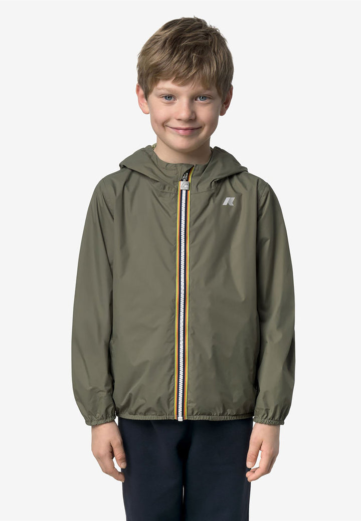 K-WAY Giubbotto K-WAY da BAMBINO - GREEN - LIME JACQUARD