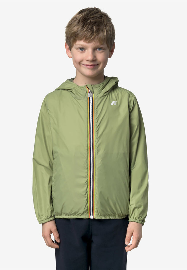 K-WAY Giubbotto K-WAY da BAMBINO - GREEN - LIME JACQUARD