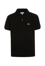 Polo bambino nero Lacoste