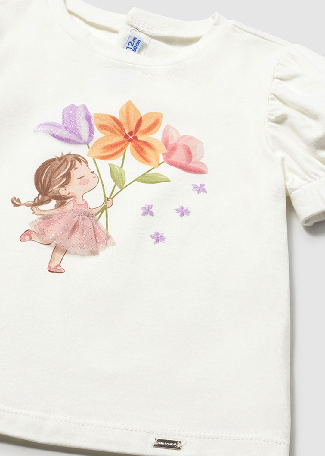 MAYORAL T-shirt MAYORAL da BAMBINA - Ecrù-bloss