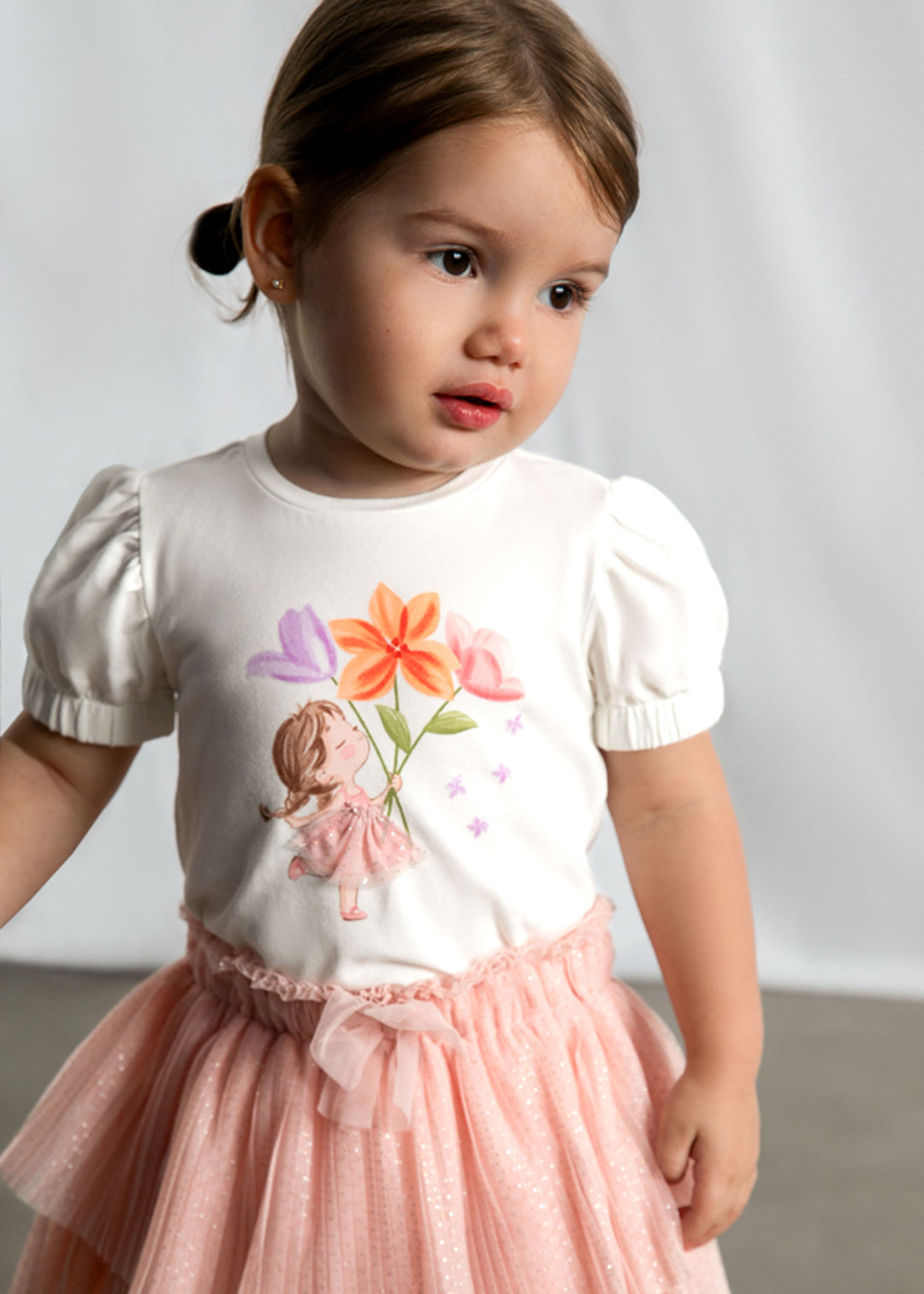 MAYORAL T-shirt MAYORAL da BAMBINA - Ecrù-bloss