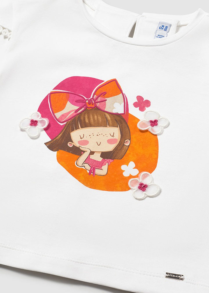MAYORAL T-shirt MAYORAL da BAMBINA - Bianco