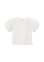 T-shirt bambina ecrù Mayoral – 3001