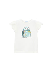 T-shirt bambina beige/lago Mayoral – 3002