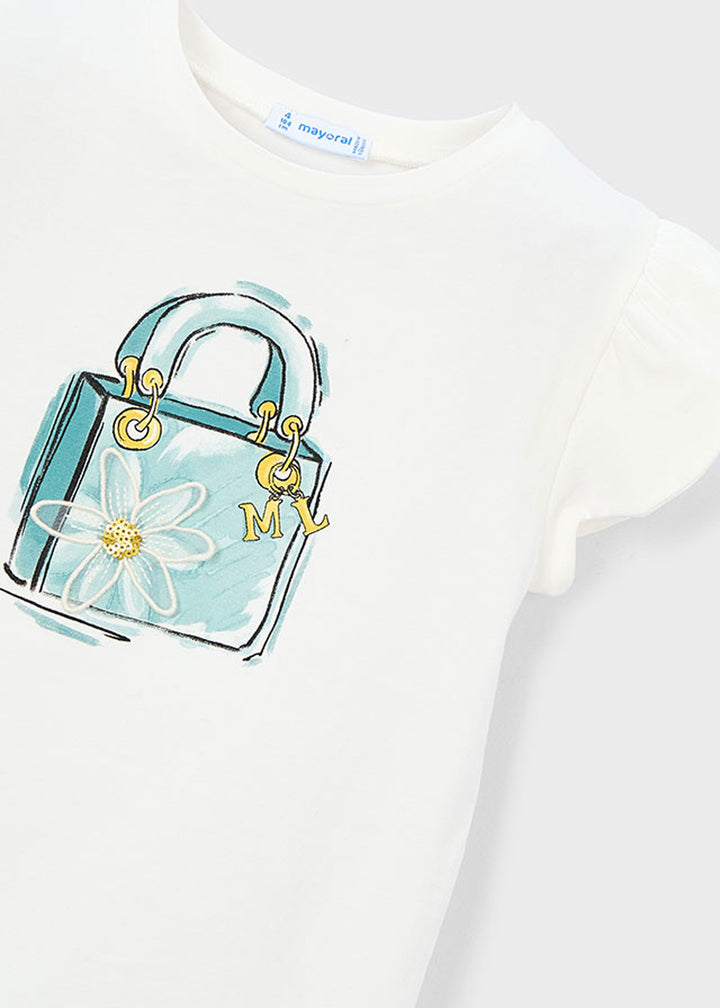 MAYORAL T-shirt MAYORAL da BAMBINA - Beige/lago