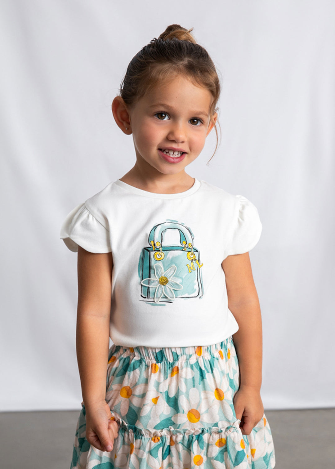 MAYORAL T-shirt MAYORAL da BAMBINA - Beige/lago