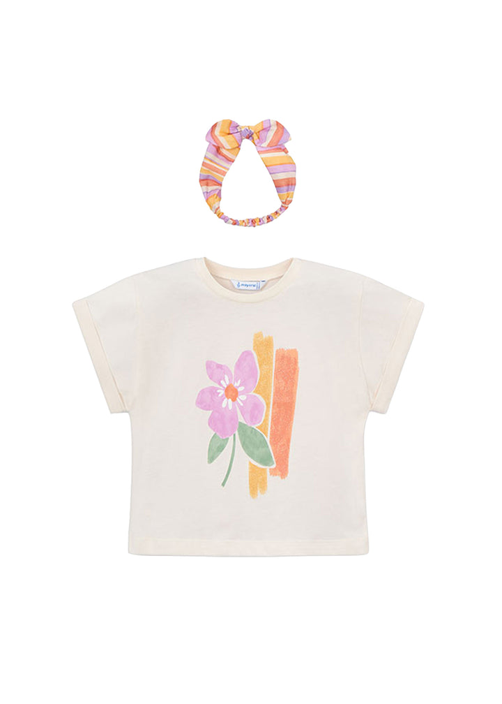 MAYORAL T-shirt MAYORAL da BAMBINA - Bianc Osso