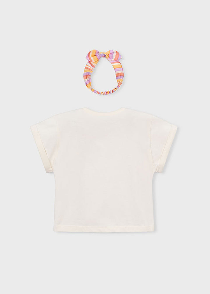 MAYORAL T-shirt MAYORAL da BAMBINA - Bianc Osso