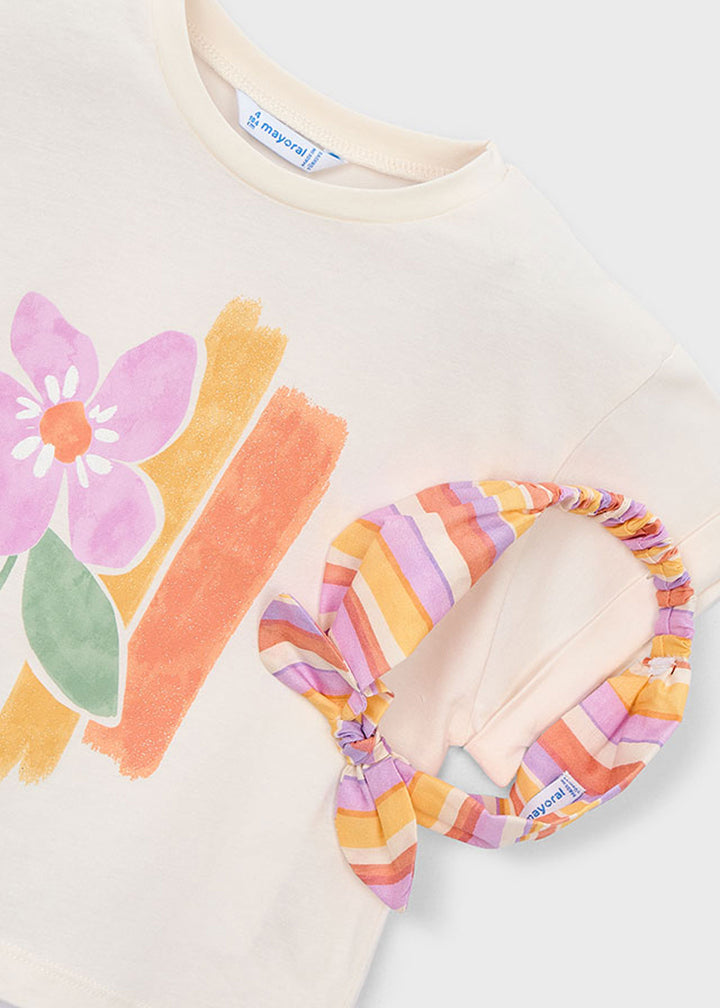 MAYORAL T-shirt MAYORAL da BAMBINA - Bianc Osso