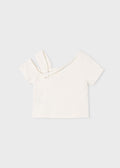 T-shirt MAYORAL da BAMBINA - Ecrù