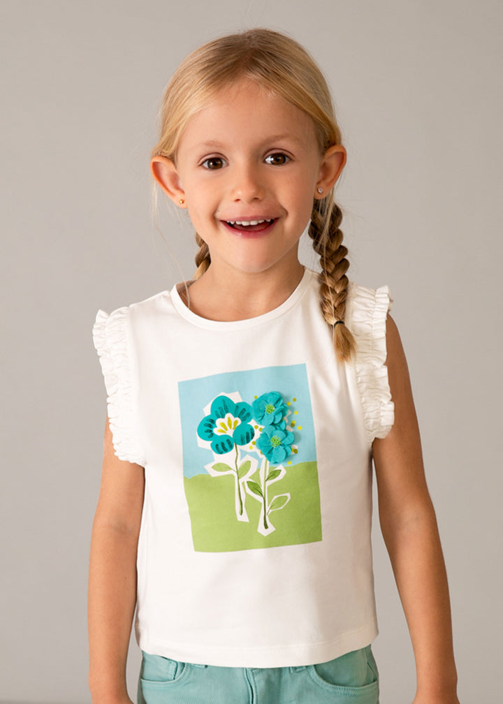 MAYORAL Top MAYORAL da BAMBINA - Ecrù
