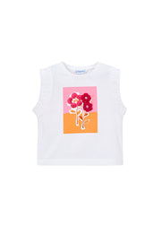 Top bambina bianco Mayoral – 3023