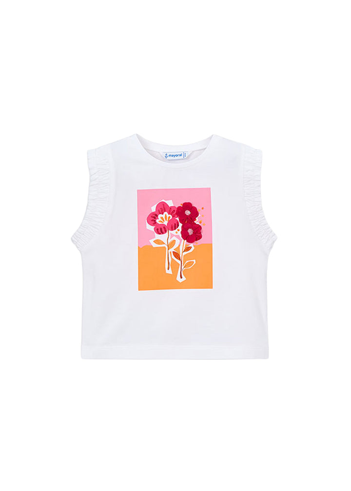 MAYORAL Top MAYORAL da BAMBINA - Bianco