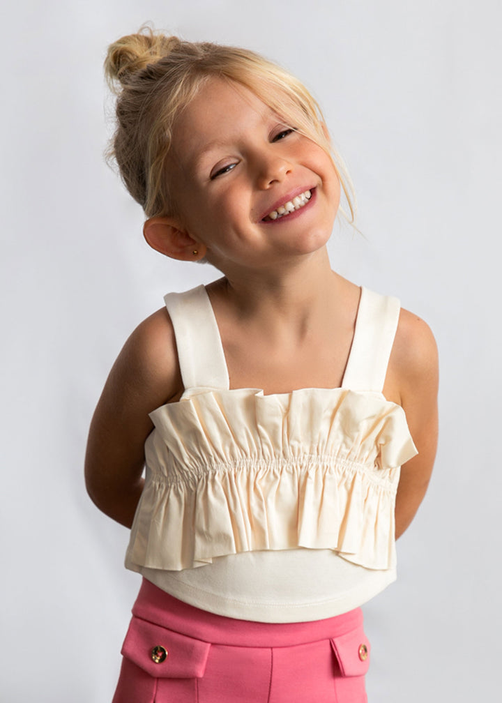 MAYORAL Top MAYORAL da BAMBINA - Ecrù