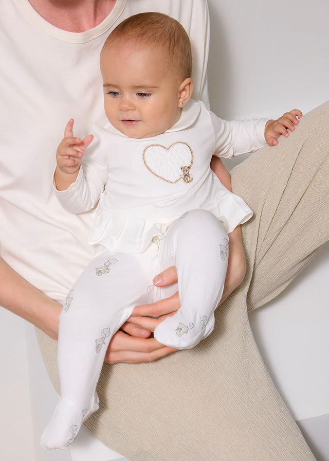 MAYORAL NEWBORN Completo MAYORAL NEWBORN da NEONATA - Ecrù