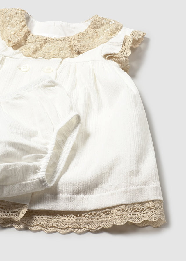 MAYORAL NEWBORN Abito MAYORAL NEWBORN da NEONATA - Panna