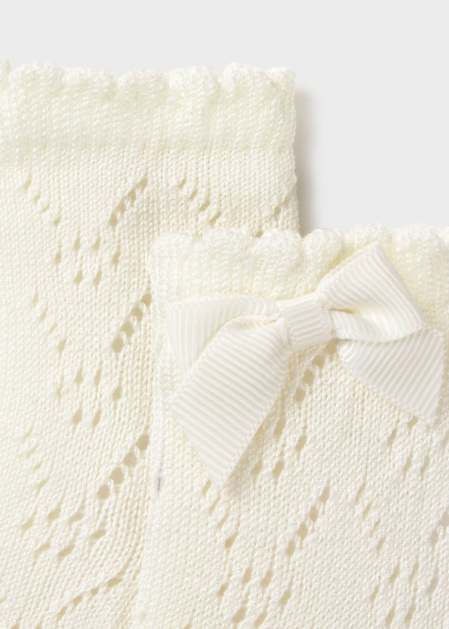 MAYORAL NEWBORN Calze MAYORAL NEWBORN da NEONATA - Ecrù