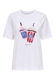 T-shirt donna bianco Only – 15343431