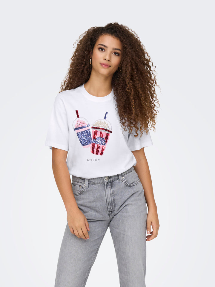 ONLY T-shirt ONLY da DONNA - WHITE