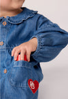 PETIT BATEAU Abito PETIT BATEAU da BAMBINA - Denim