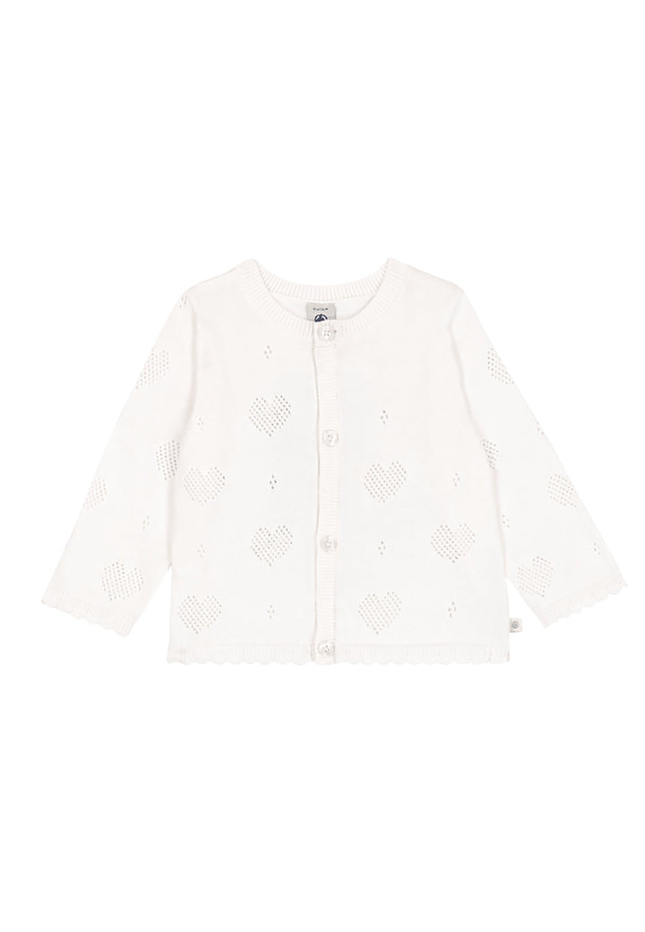 PETIT BATEAU Cardigan PETIT BATEAU da BAMBINA - Marshmallow