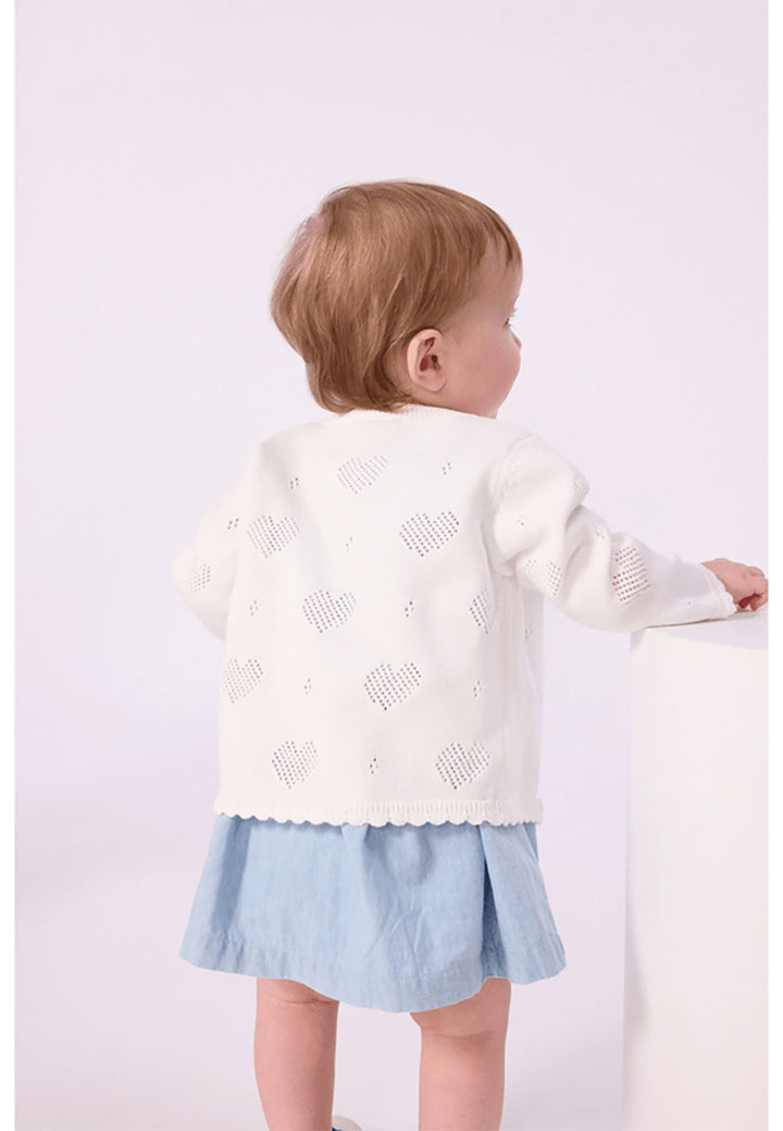 PETIT BATEAU Cardigan PETIT BATEAU da BAMBINA - Marshmallow