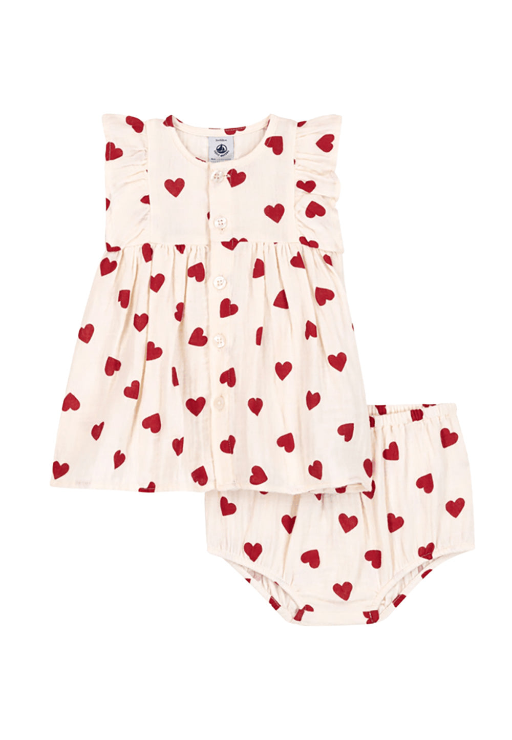 PETIT BATEAU Abito PETIT BATEAU da BAMBINA - milk/terkuit