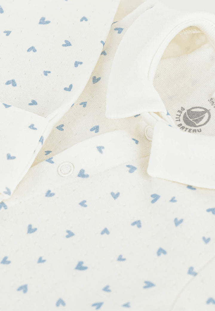 PETIT BATEAU Tutina PETIT BATEAU da NEONATI - marshmallow/flo