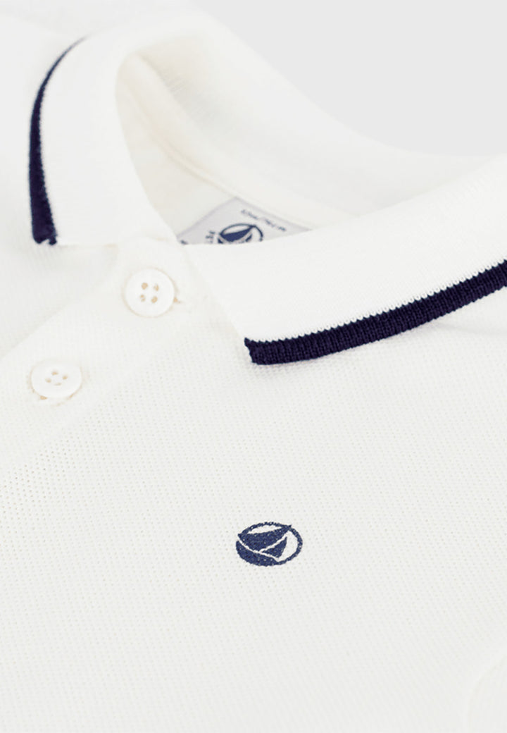 PETIT BATEAU Polo PETIT BATEAU da BAMBINO - Marshmallow