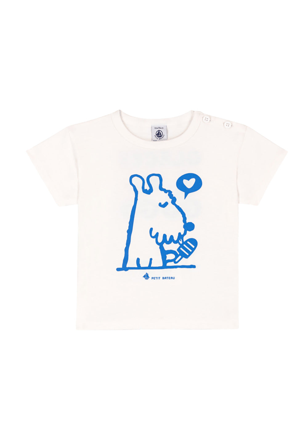 PETIT BATEAU T-shirt PETIT BATEAU da BAMBINO - Marshmallow