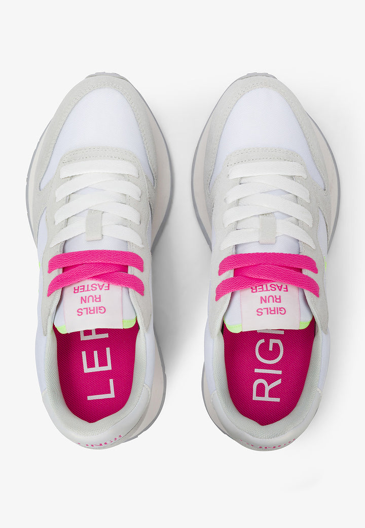 SUN68 Sneakers SUN68 da DONNA - BIANCO/FUXIA FLUO