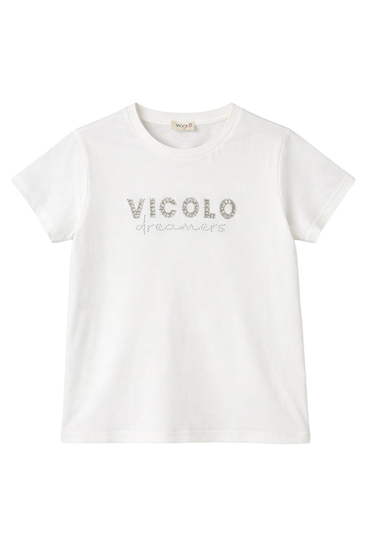 VICOLO T-shirt VICOLO da BAMBINA - OFF-WHITE