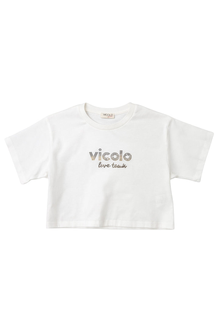 VICOLO T-shirt VICOLO da BAMBINA - OFF-WHITE