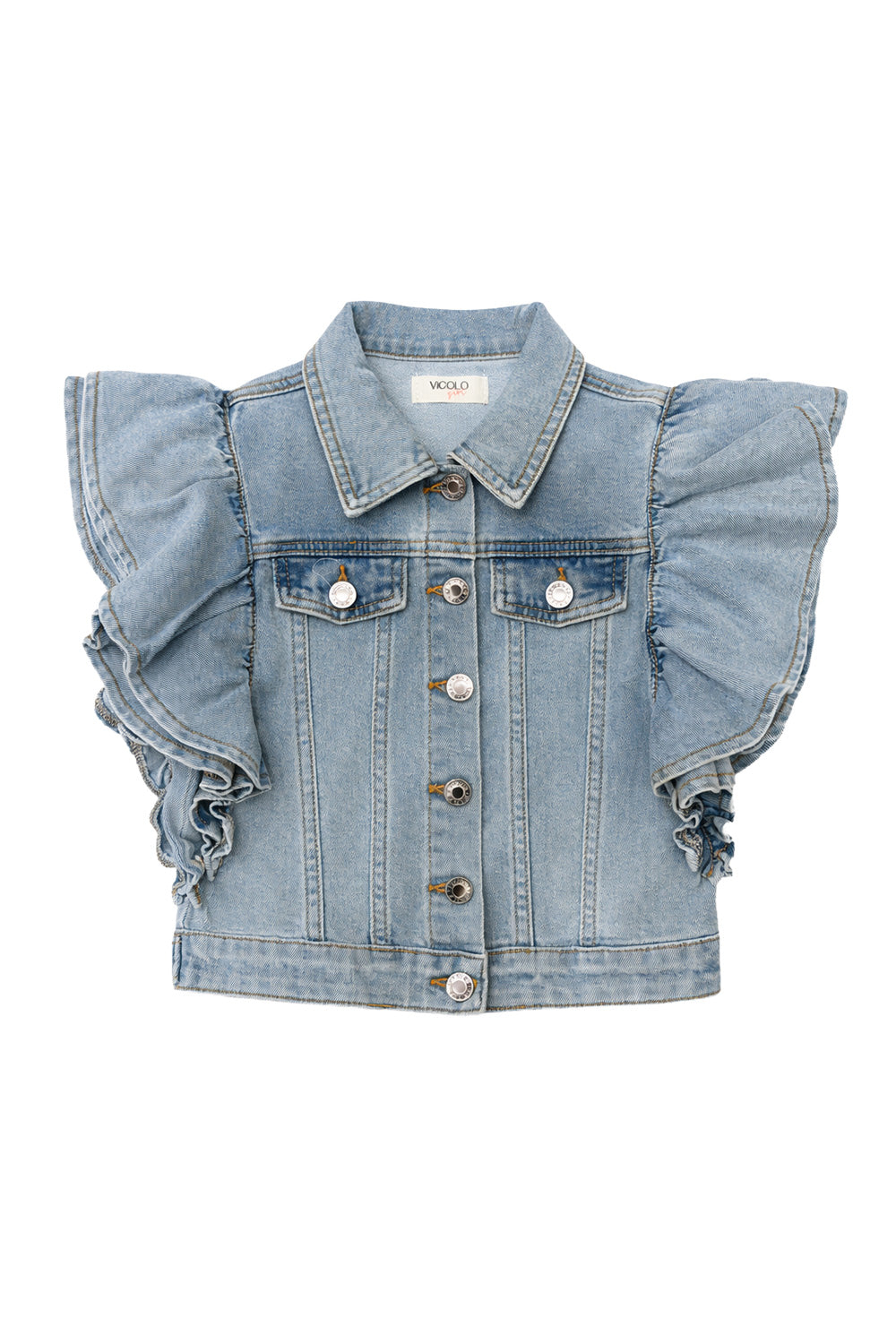 VICOLO Giubbotto VICOLO da BAMBINA - LIGHT BLUE