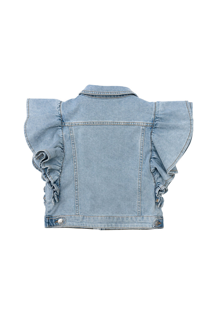 VICOLO Giubbotto VICOLO da BAMBINA - LIGHT BLUE