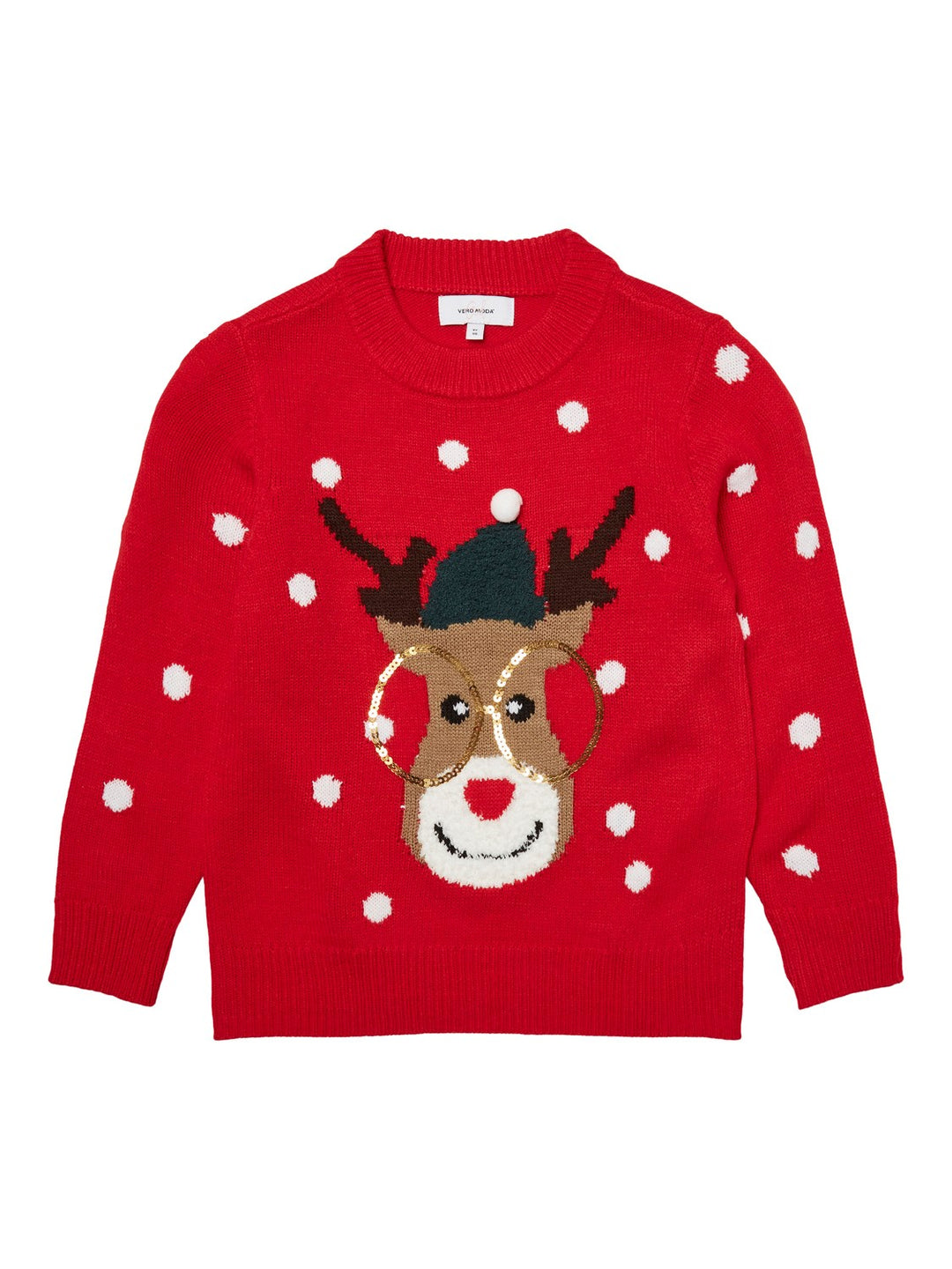 VERO MODA GIRL Pullover natalizio bambina rosso