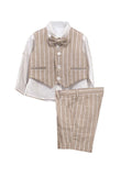 Vestito elegante neonato beige